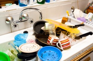 cleaning up after thanksgiving